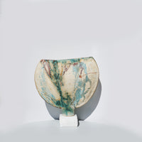 Three Quarter Moon Vessel on Cararra Marble Base