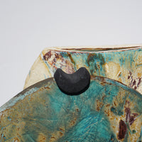 Blue Moon Vessel on Cararra Marble Base