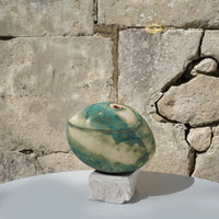 Blue Earth Globe on Marble