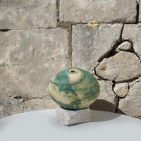 Blue Earth Globe on Marble