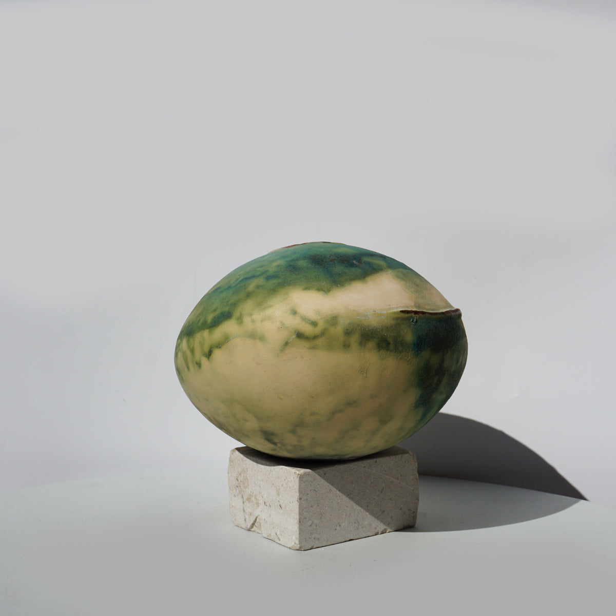 Blue Earth Globe on Marble