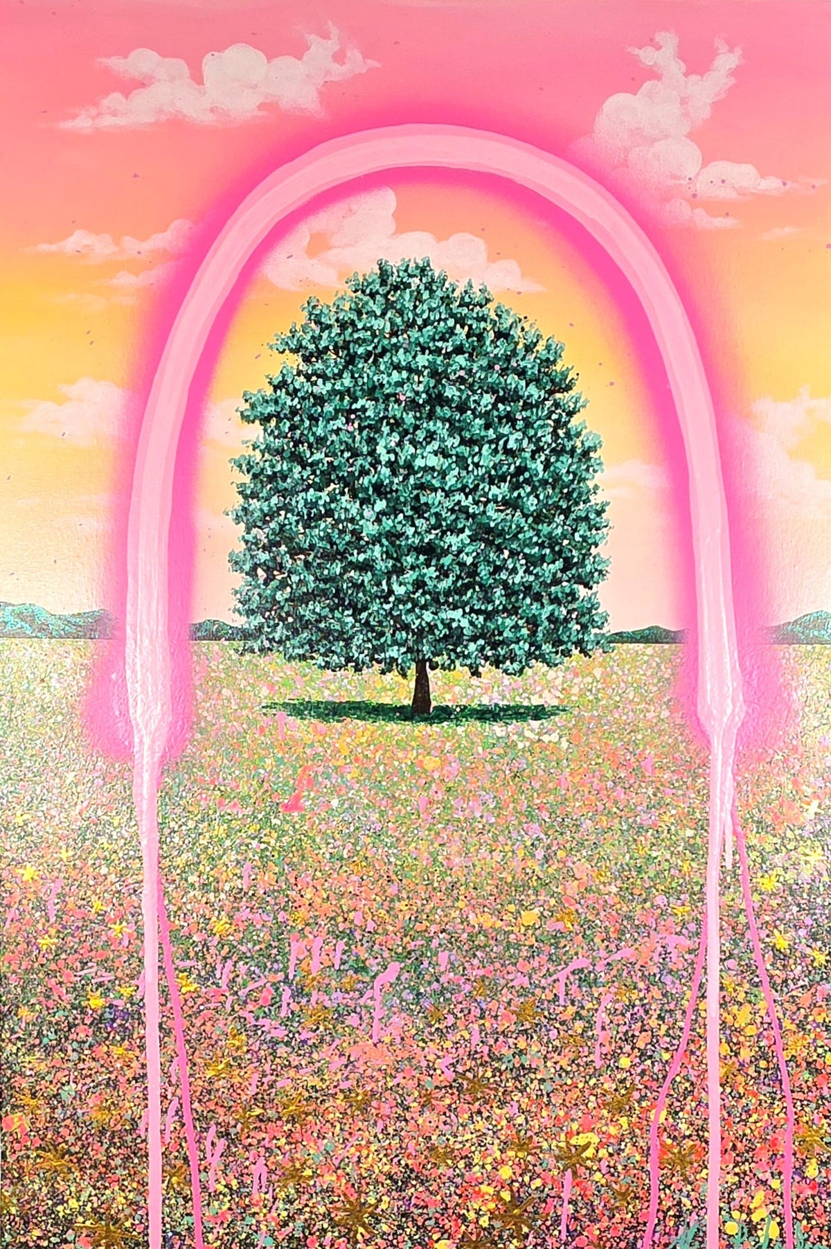 Loving Sunset Lone Tree
