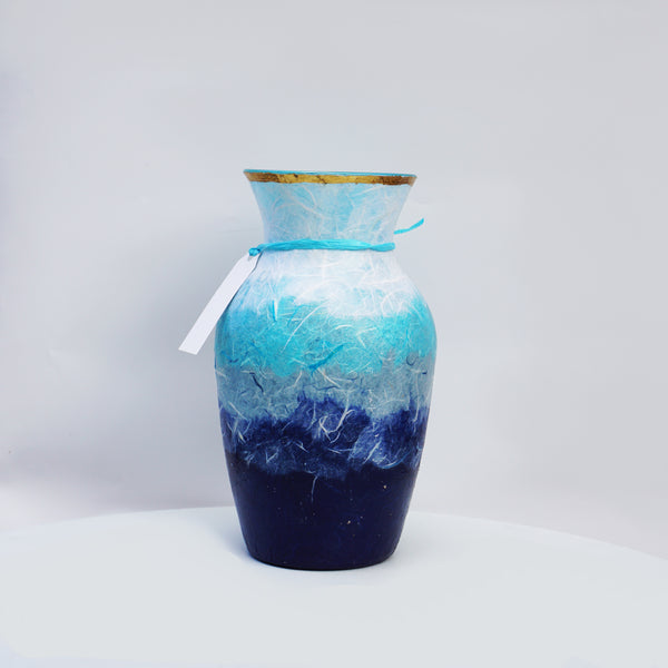 Traditional Vase - dark Blue & Gold