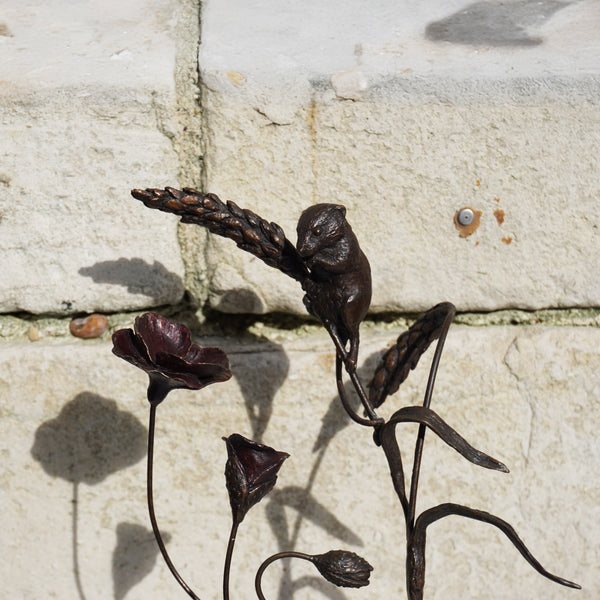 Field Mouse with Poppies