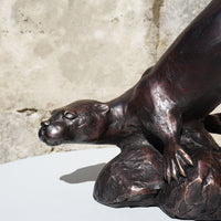 Large Otter Diving - Premier Finish