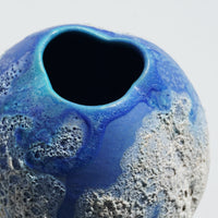 Blue Textural Pot