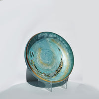 Large Pool Bowl - Blue/Green & Gold