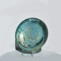 Large Pool Bowl - Blue/Green & Gold