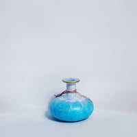 Wide Potion Bottle - Sky Blue & Gold