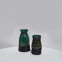 Raku Faceted Bottle #2