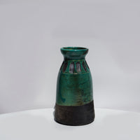 Raku Faceted Bottle #1
