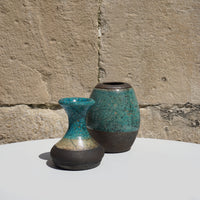 Raku Oval Vase