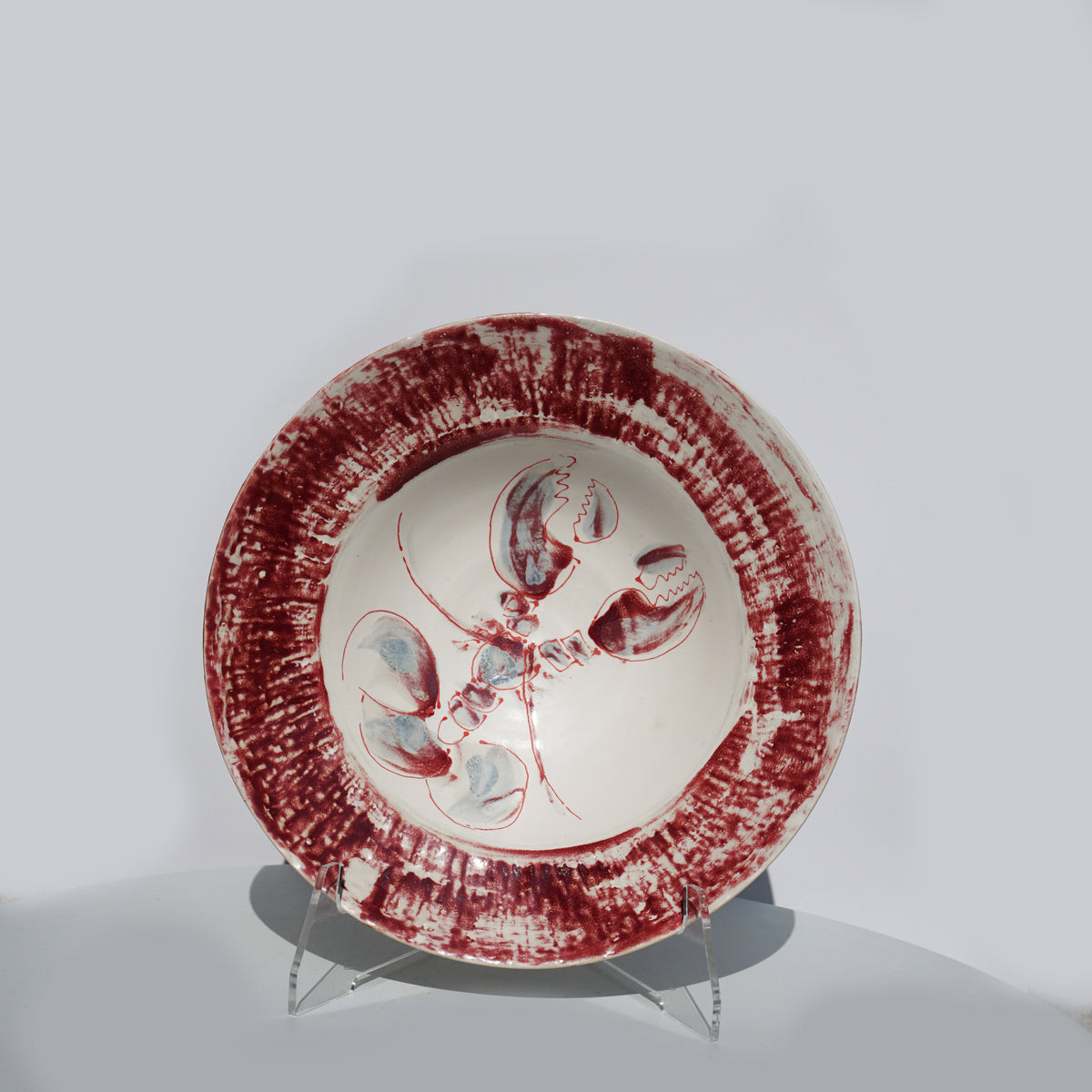 Large Lobster Bowl - Red