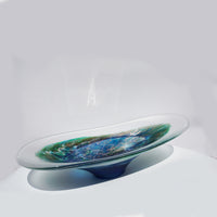 Small Shoal Bowl - Aqua Frosted
