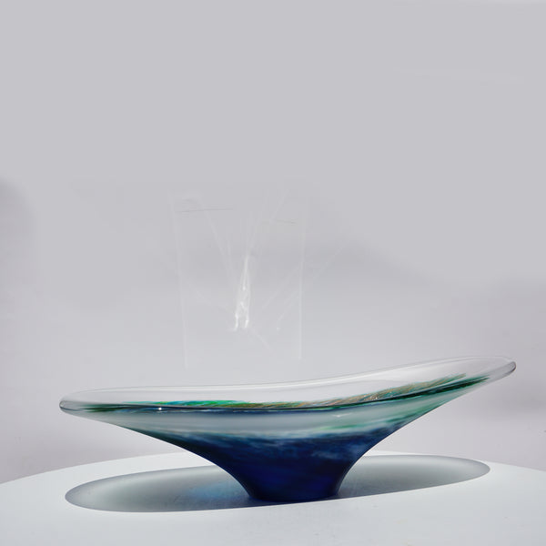 Small Shoal Bowl - Aqua Frosted
