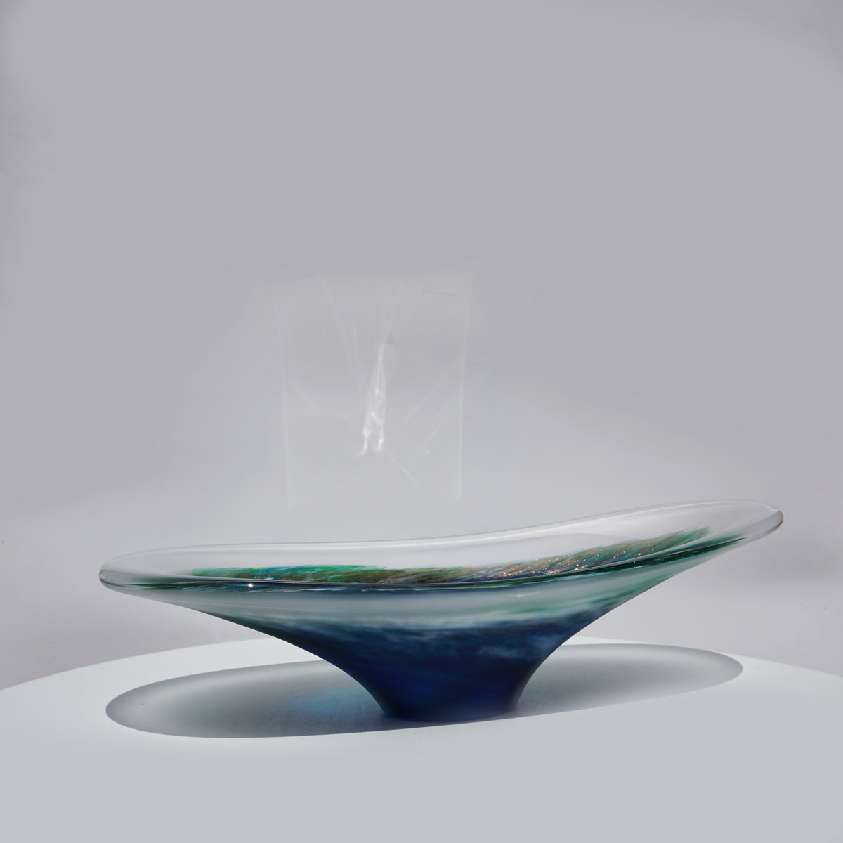 Small Shoal Bowl - Aqua Frosted