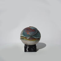 Of Fire and Metal Bowl on Marble Base