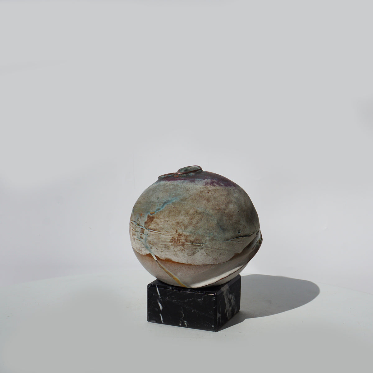 Of Fire and Metal Bowl on Marble Base