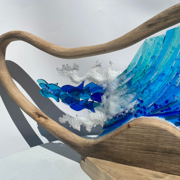 Wave in Wood Surround