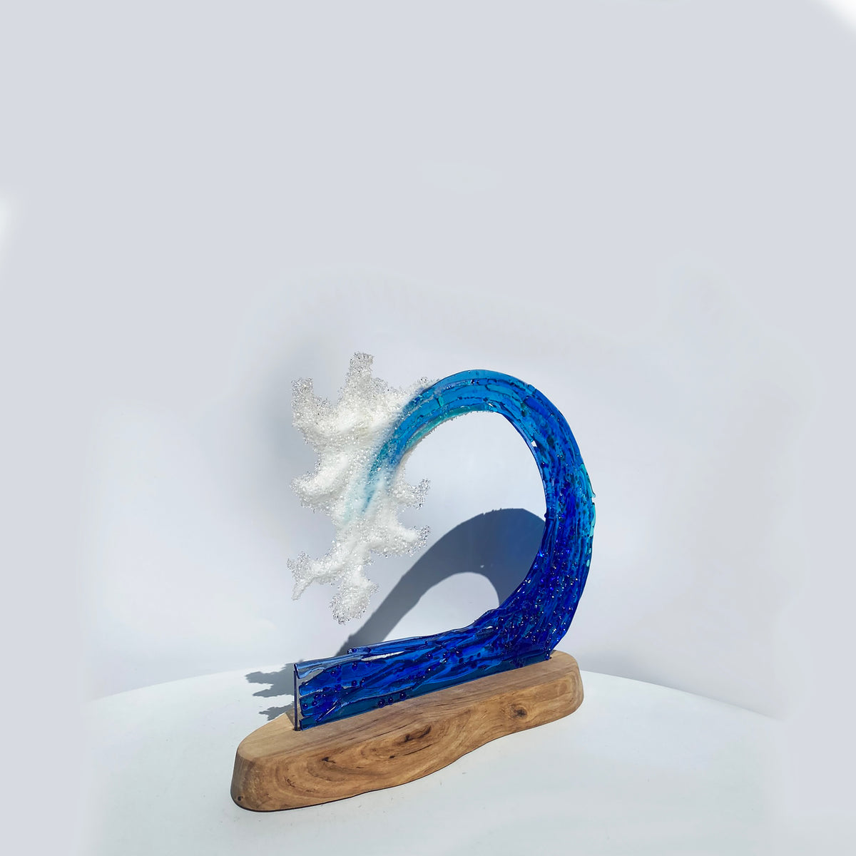 Medium Freestanding Wave on Wood