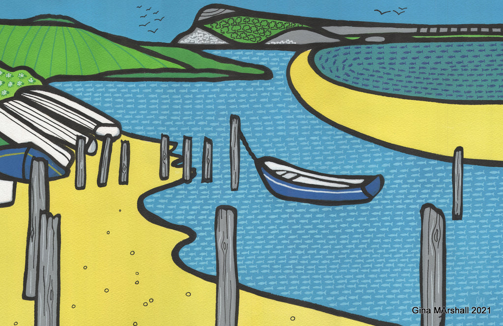 Abandoned Fishing Boat, The Fleet (Limited Edition Print) Cove