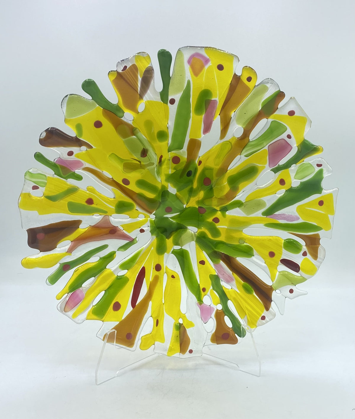 Decorative Plate - Green/Red/Yellow