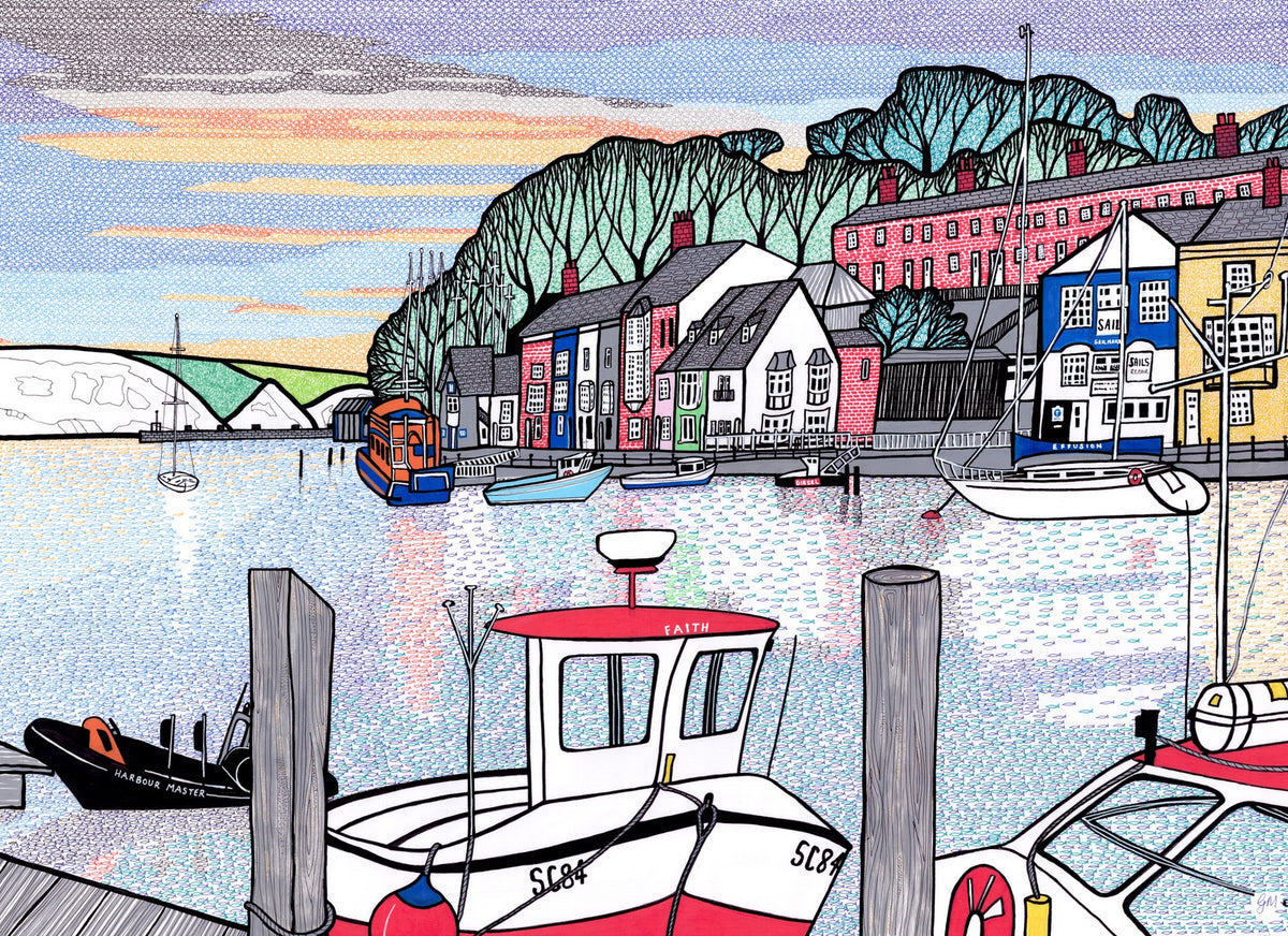 Early Dawn Over Weymouth Harbour (Limited Edition Print)