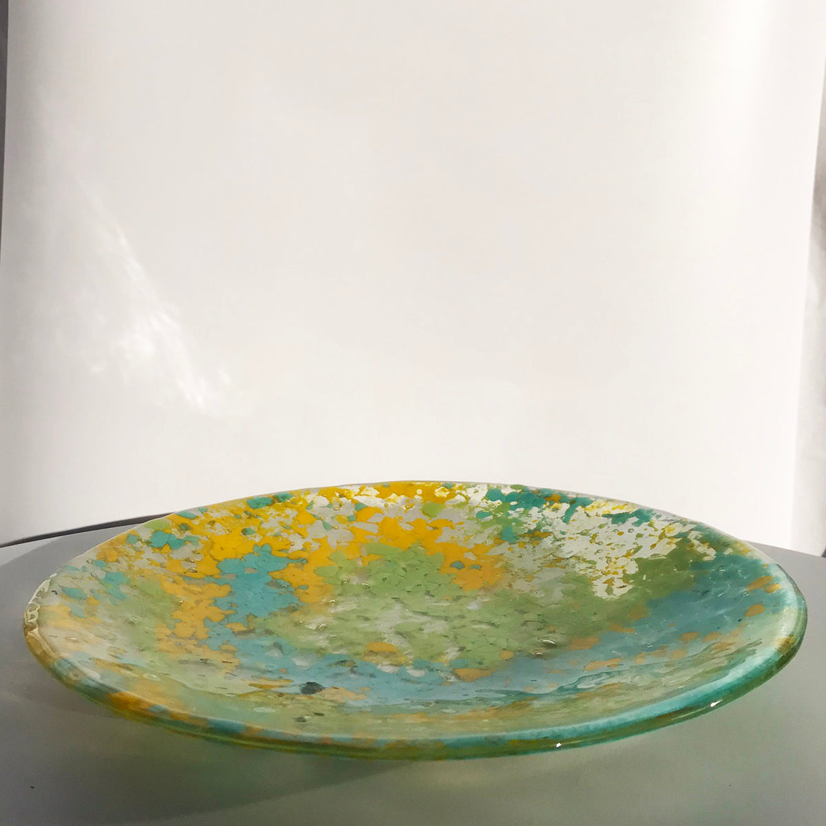 Decorative Plate - Yellow/Blue