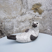 White Seal on Back - Large