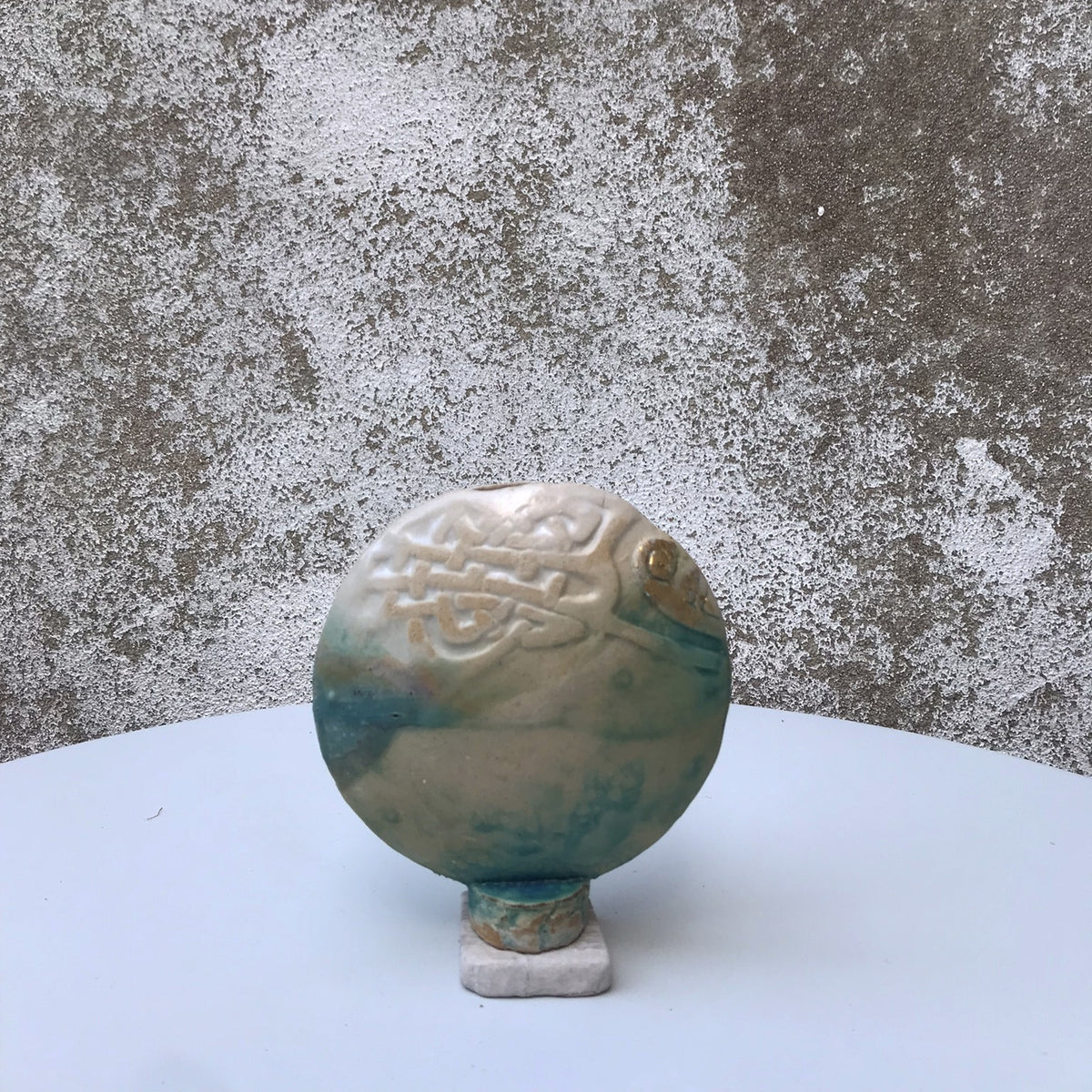 Small Ikebana Vase on a Marble Base