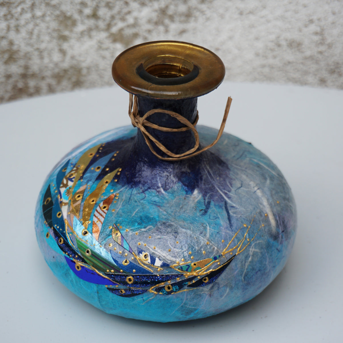 Wide Potion Bottle - Blue