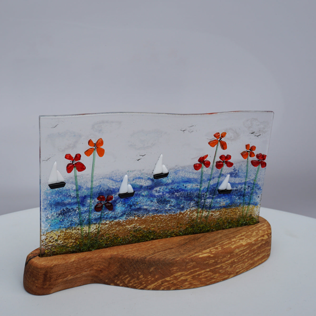 Boats and Flowers Panel