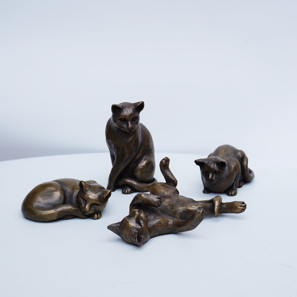 Small Cats by Oriele Bronze