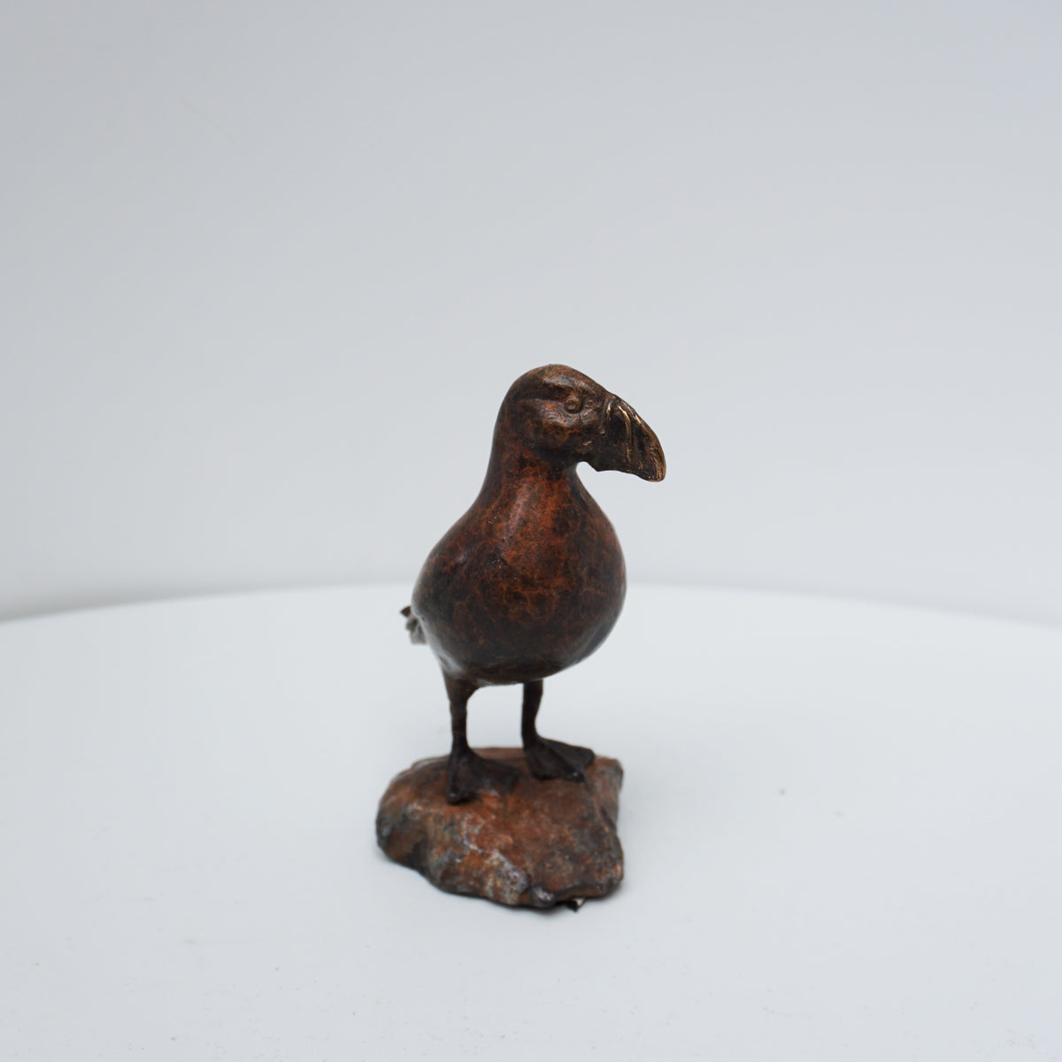 Solid Bronze Puffin